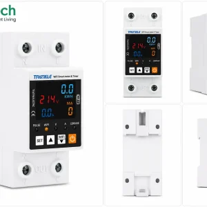 High-precision Taixin WiFi smart automatic reclosing power protector breaker with leak defense system installed for secure home circuit protection in Bangladesh.